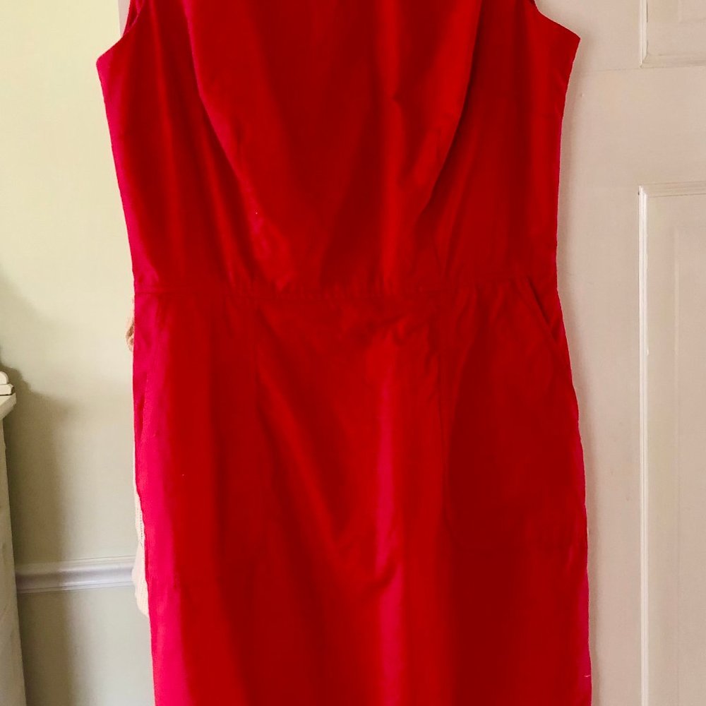Banana Republic Raspberry Red Cotton Dress